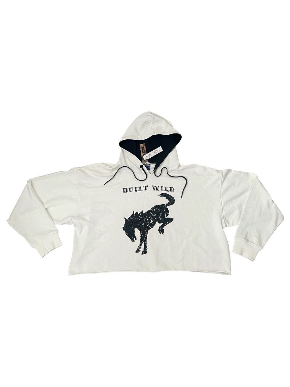 Alice + Olivia x Ford Bronco Sunny Built Wild Cropped Hoodie NWT M $295